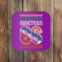 40th Birthday 1986 Established Nineteen 86 Coaster thumb 0