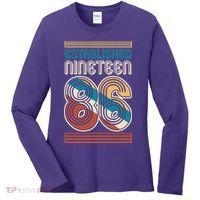 40th Birthday 1986 Established Nineteen 86 Women's Long Sleeve Shirt thumb 0