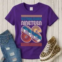 40th Birthday 1986 Established Nineteen 86 Women's T-Shirt thumb 3