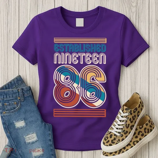 40th Birthday 1986 Established Nineteen 86 Women's T-Shirt