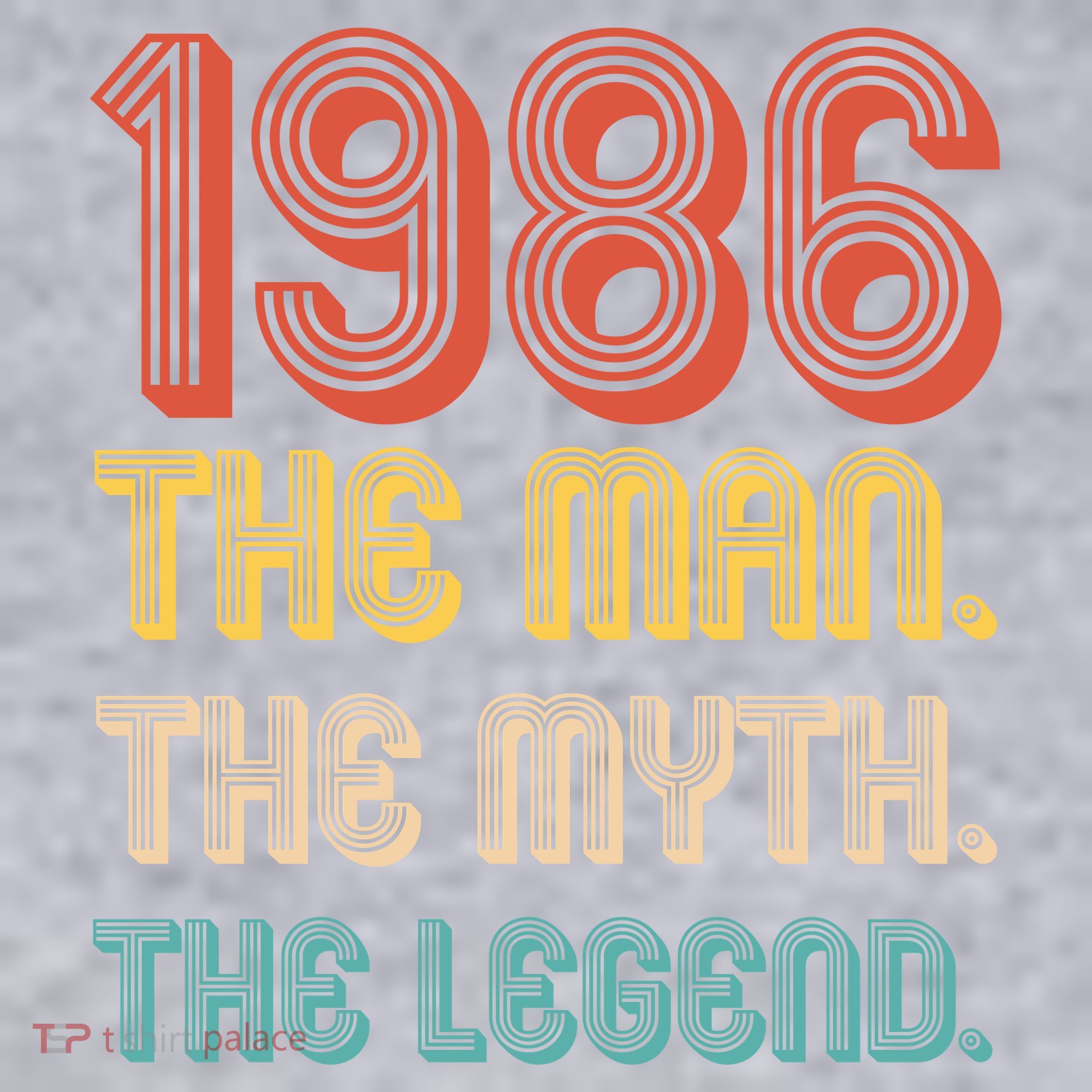 40th Birthday 1986 The Man Myth The Legend Women's Racerback Cropped Tank