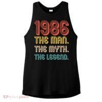40th Birthday 1986 The Man Myth The Legend Ladies PosiCharge Tri-Blend Wicking Tank thumb 0