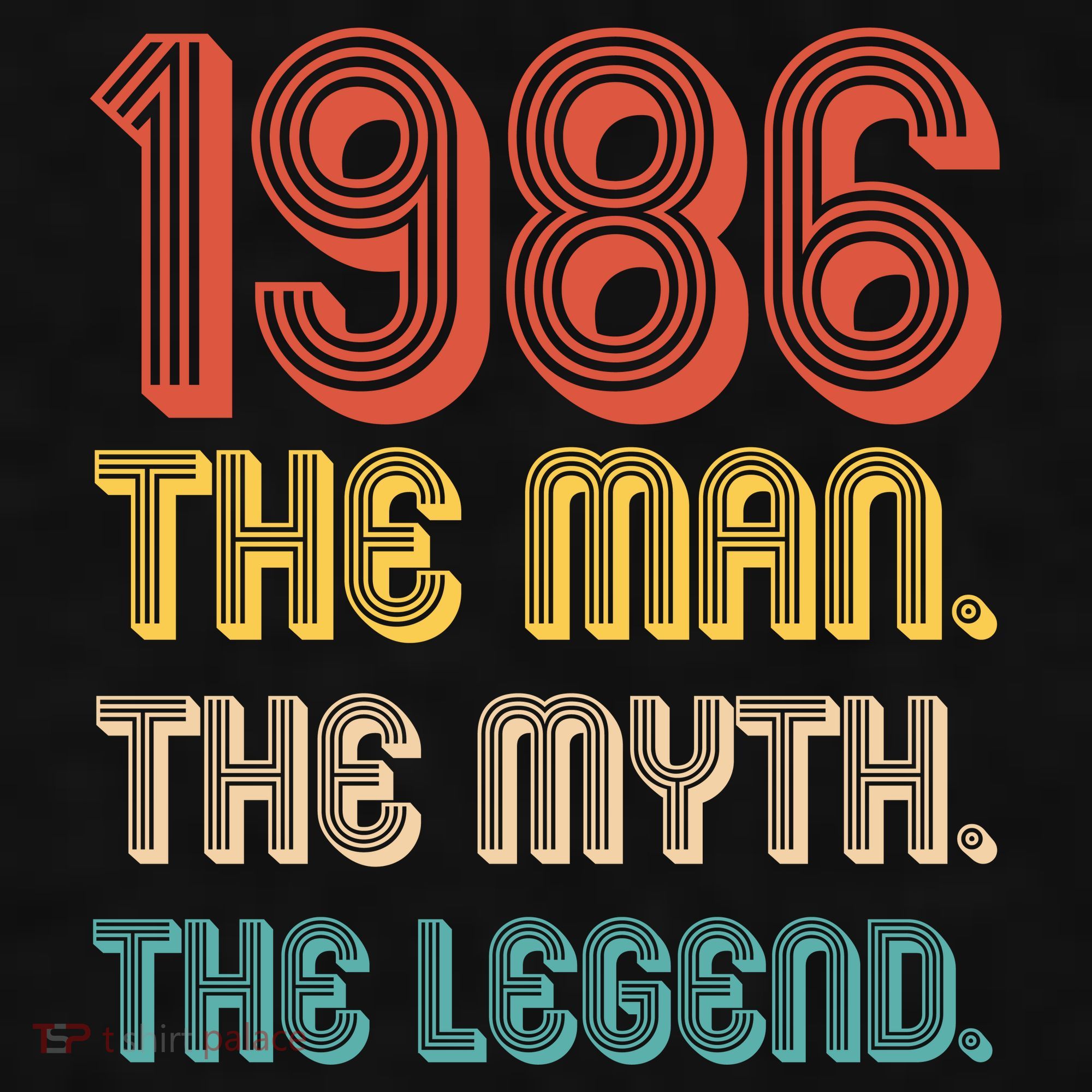 40th Birthday 1986 The Man Myth The Legend Ladies PosiCharge Tri-Blend Wicking Tank