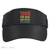 40th Birthday 1986 The Man Myth The Legend Adult Drive Performance Visor thumb 0