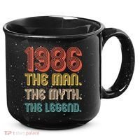 40th Birthday 1986 The Man Myth The Legend 15oz Campfire Ceramic Mug thumb 0