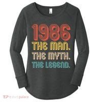 40th Birthday 1986 The Man Myth The Legend Women's Perfect Tri Tunic Long Sleeve Shirt thumb 0