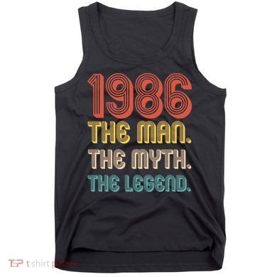 40th Birthday 1986 The Man Myth The Legend Tank Top