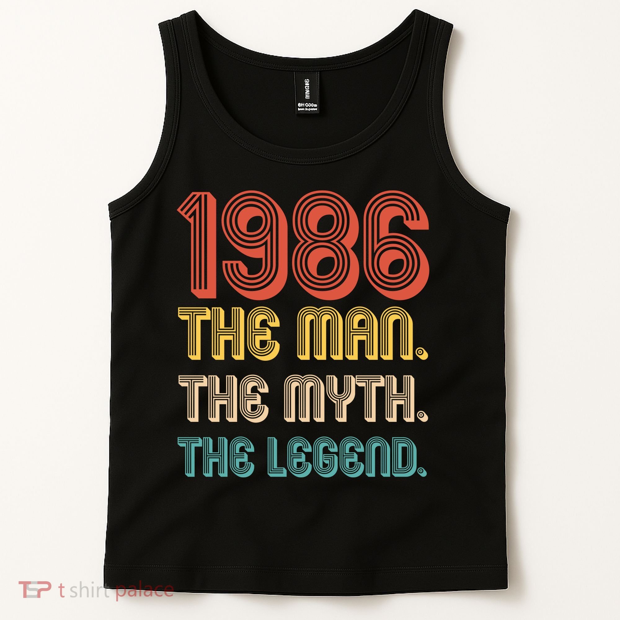 40th Birthday 1986 The Man Myth The Legend Tank Top