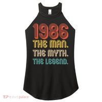 40th Birthday 1986 The Man Myth The Legend Women's Perfect Tri Rocker Tank thumb 0
