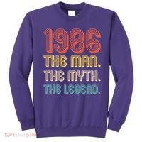 40th Birthday 1986 The Man Myth The Legend Sweatshirt thumb 0