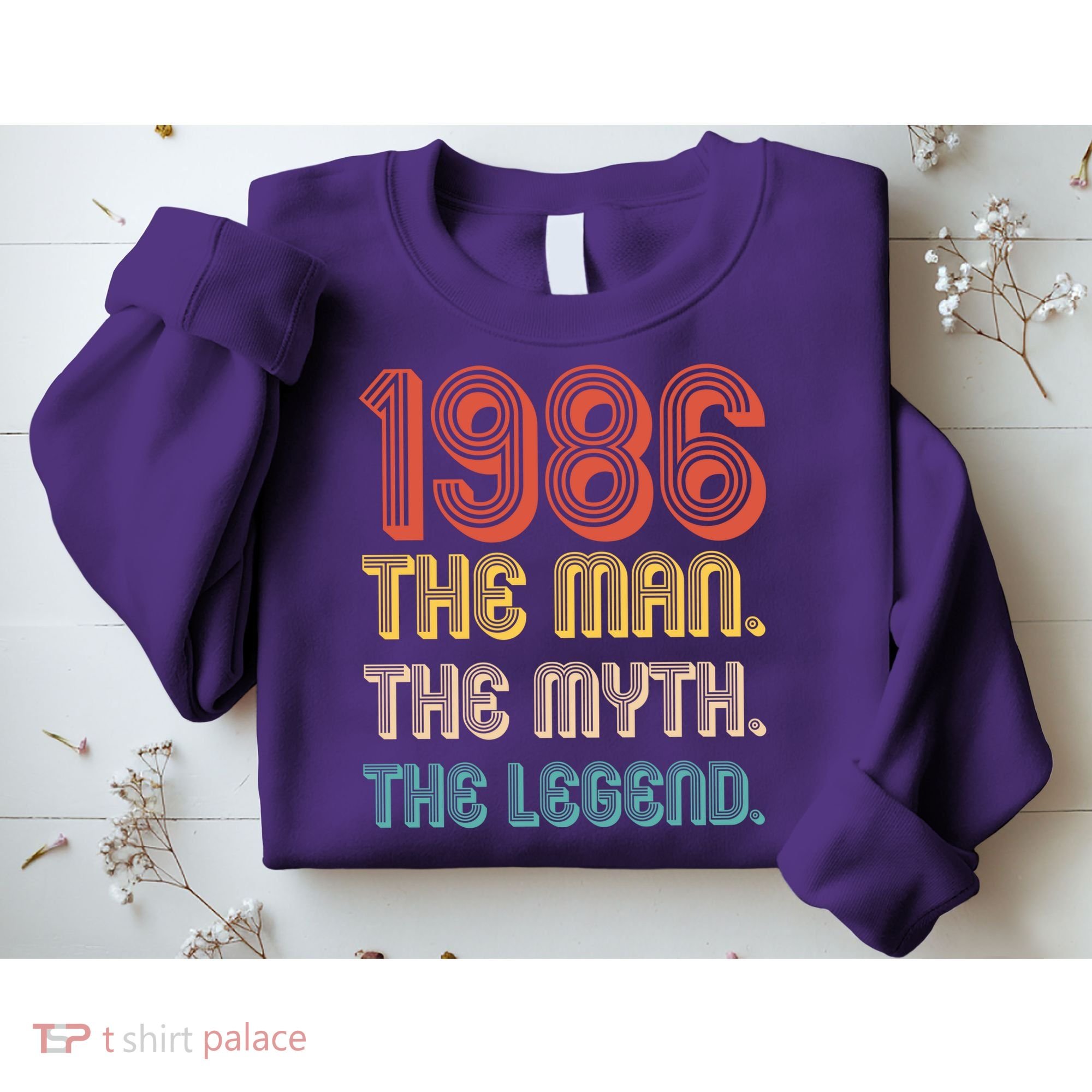 40th Birthday 1986 The Man Myth The Legend Sweatshirt