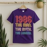 40th Birthday 1986 The Man Myth The Legend T-Shirt thumb 2