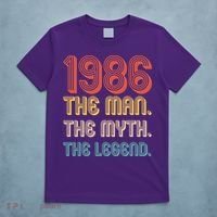 40th Birthday 1986 The Man Myth The Legend T-Shirt thumb 5