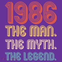 40th Birthday 1986 The Man Myth The Legend Mousepad thumb 1