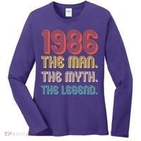 40th Birthday 1986 The Man Myth The Legend Women's Long Sleeve Shirt thumb 0
