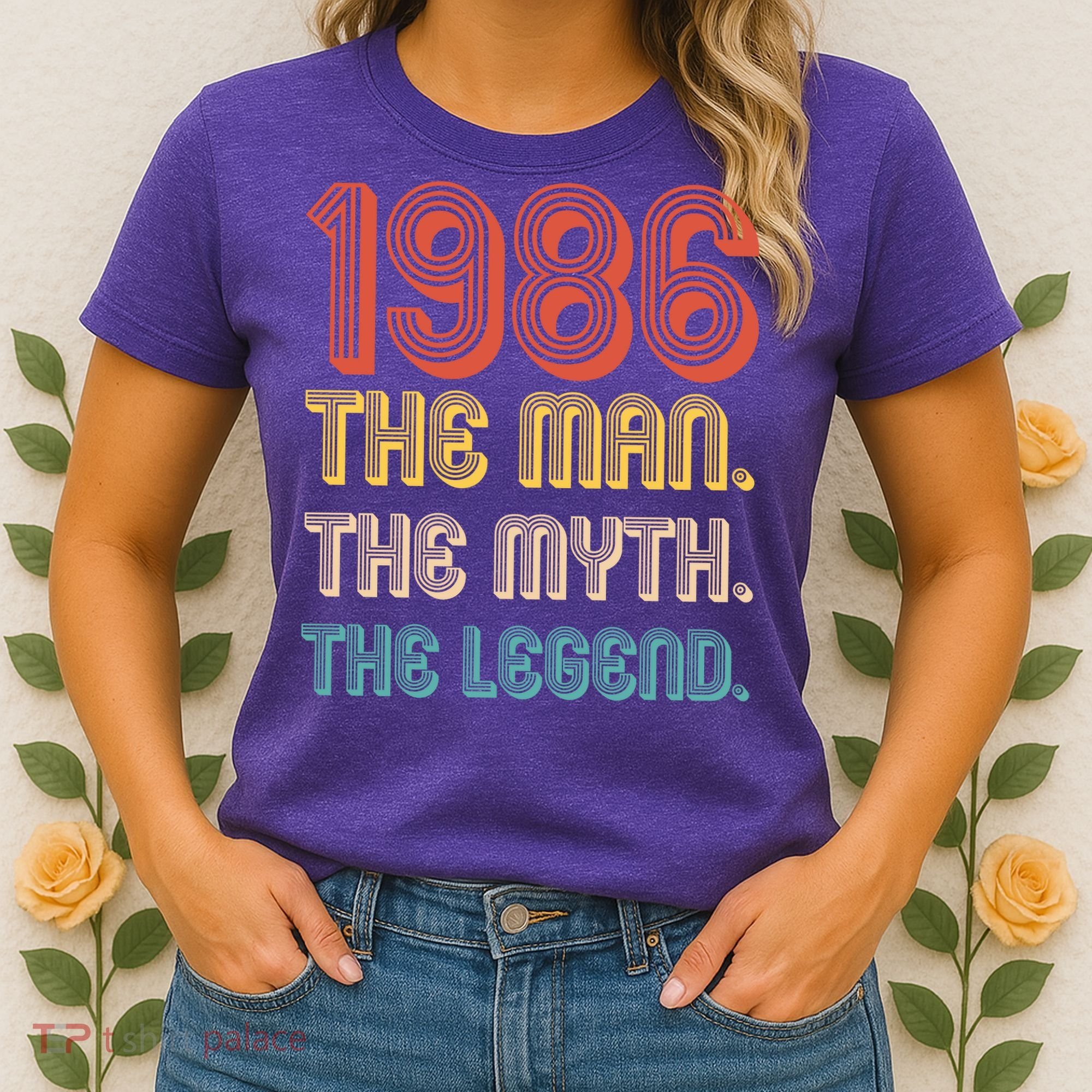 40th Birthday 1986 The Man Myth The Legend Women's T-Shirt