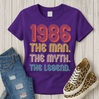 40th Birthday 1986 The Man Myth The Legend Women's T-Shirt thumb 3