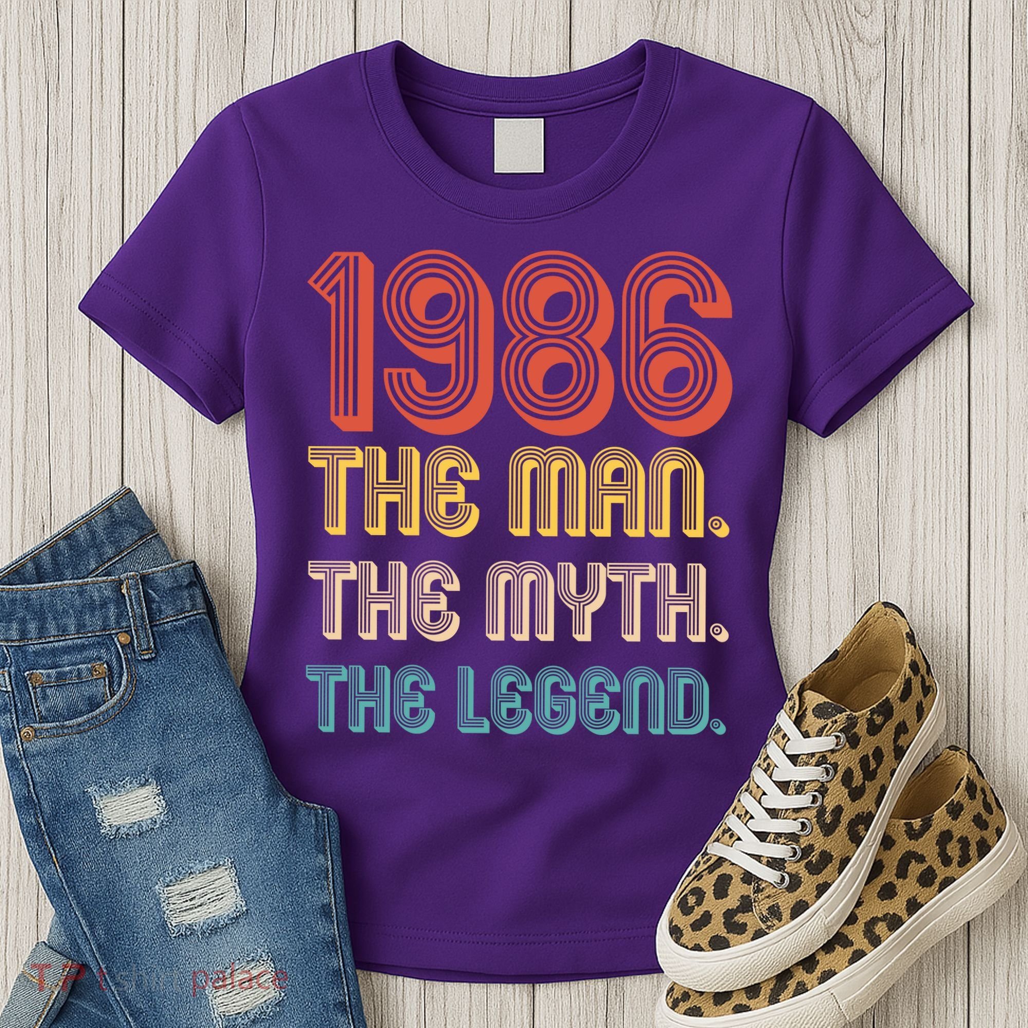 40th Birthday 1986 The Man Myth The Legend Women's T-Shirt
