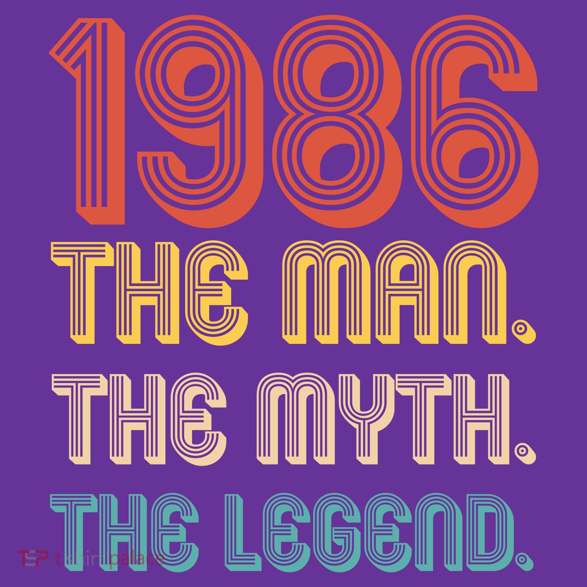 40th Birthday 1986 The Man Myth The Legend Women's T-Shirt