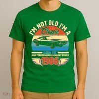 40 Birthday 1986 I'm Not Old I'm A Classic Custom Built Vintage Muscle Car T-Shirt thumb 3