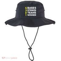 4 Bases 3 Strikes 2 Teams 1 Winner Bucket Hat thumb 0