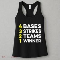 4 Bases 3 Strikes 2 Teams 1 Winner Women's Tank Top thumb 3