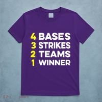 4 Bases 3 Strikes 2 Teams 1 Winner T-Shirt thumb 5