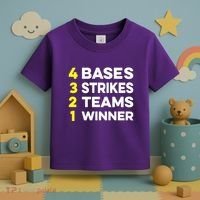 4 Bases 3 Strikes 2 Teams 1 Winner Toddler T-Shirt thumb 3