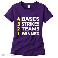 4 Bases 3 Strikes 2 Teams 1 Winner Women's T-Shirt thumb 0