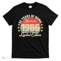 40th Birthday 40 Years Of Being Awesome 1986 Limited Edition T-Shirt thumb 0