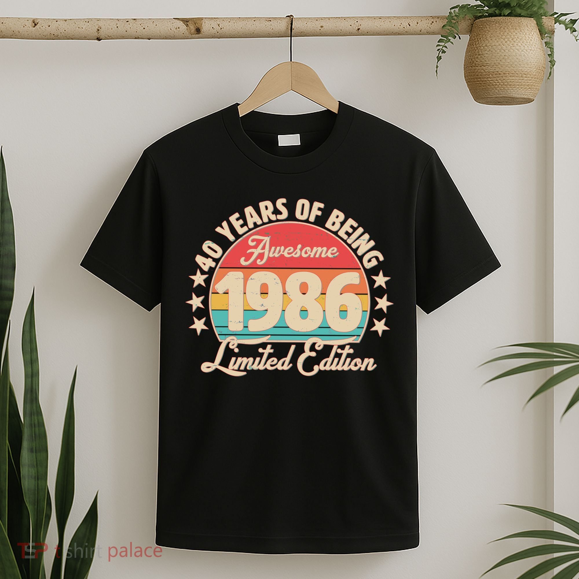 40th Birthday 40 Years Of Being Awesome 1986 Limited Edition T-Shirt