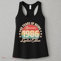 40th Birthday 40 Years Of Being Awesome 1986 Limited Edition Women's Tank Top thumb 3