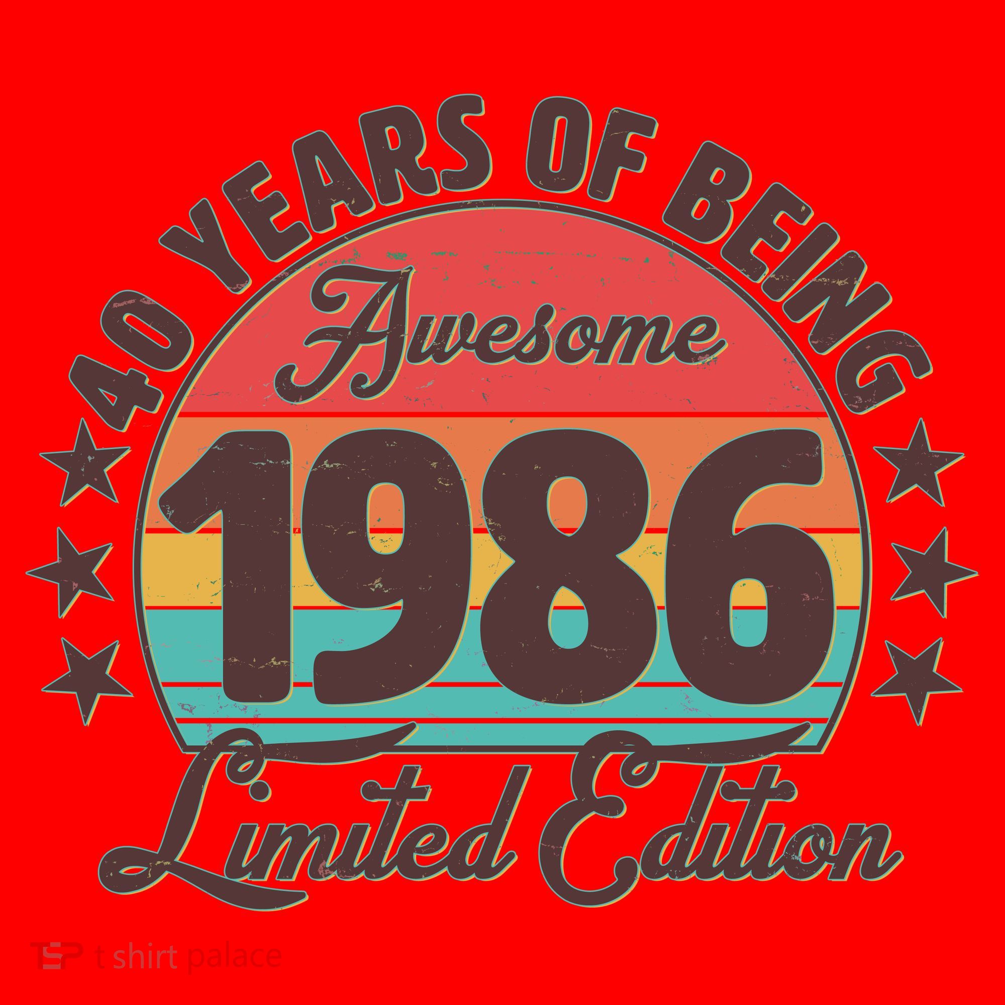 40th Birthday 40 Years Of Being Awesome 1986 Limited Edition Santa Hat