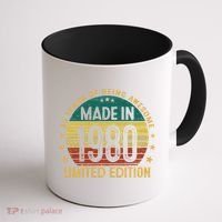 45th Birthday 45 Year Old Gifts Made In 1980 Limited Edition Coffee Mug thumb 1