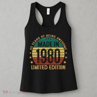 45th Birthday 45 Year Old Gifts Made In 1980 Limited Edition Women's Tank Top thumb 3