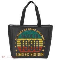 45th Birthday 45 Year Old Gifts Made In 1980 Limited Edition Tote Bag thumb 0