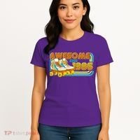 40th Birthday Awesome Since 1986 Retro Roller Skates  Women's T-Shirt thumb 4