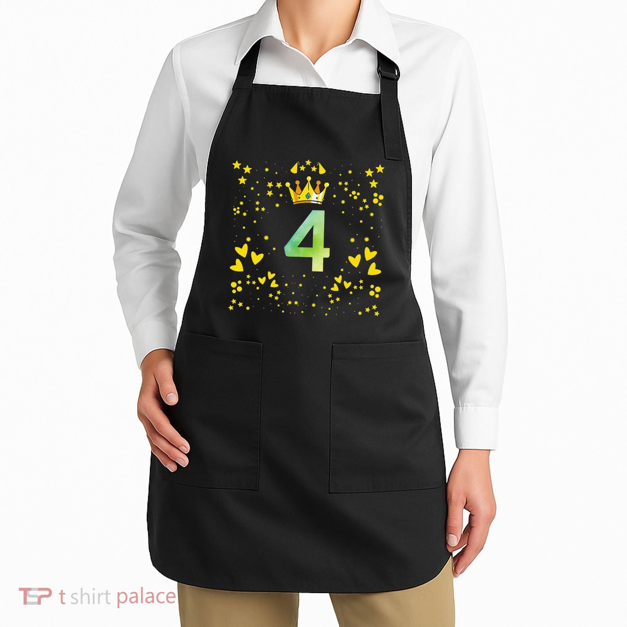 4th Birthday Anniversaries Apron