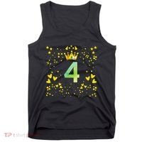 4th Birthday Anniversaries Tank Top thumb 0