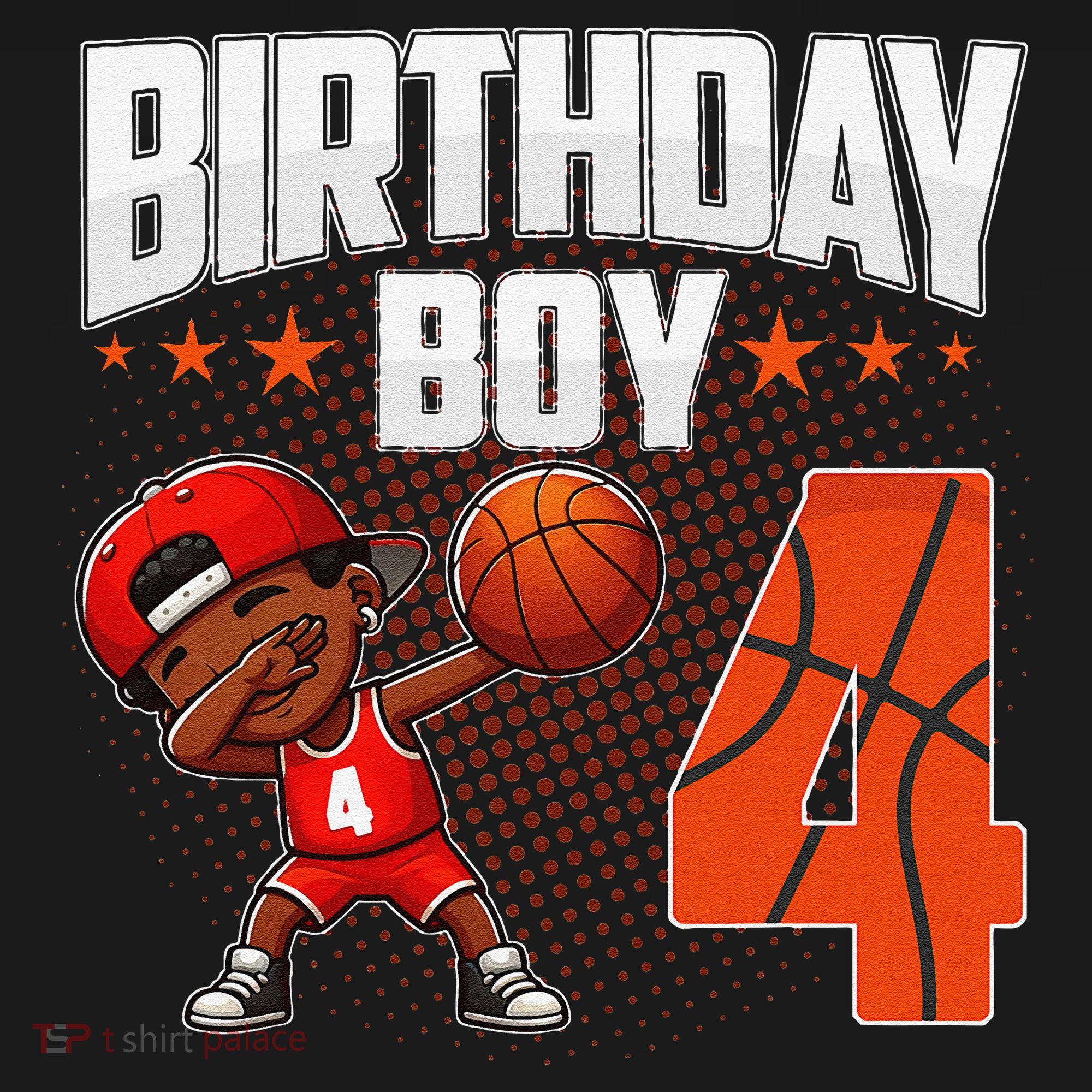 4th Birthday Boy Basketball Dabbing 4 Years Old Afro Boy Backpack