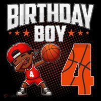 4th Birthday Boy Basketball Dabbing 4 Years Old Afro Boy Coffee Mug thumb 5
