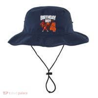 4th Birthday Boy Basketball Dabbing 4 Years Old Afro Boy Bucket Hat thumb 0
