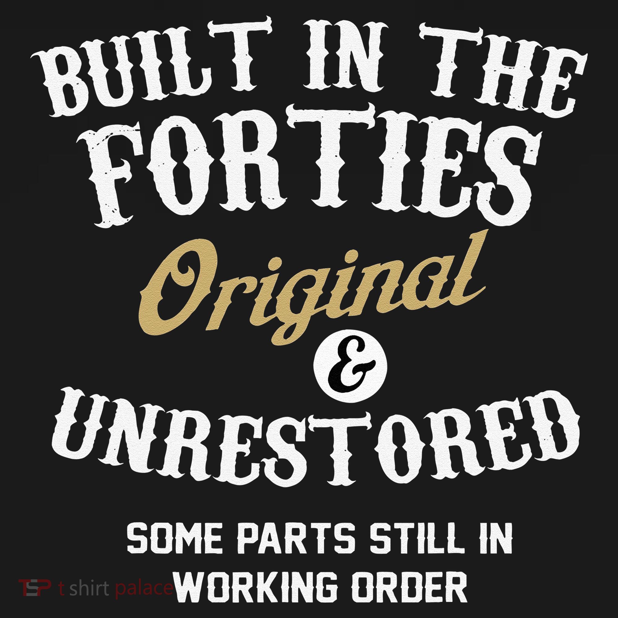 40th Birthday Built In The Forties Original And Unrestored Women's Hoodie