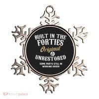 40th Birthday Built In The Forties Original And Unrestored Ornament thumb 0