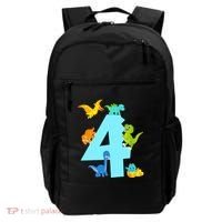4th Birthday Boy 4 Years Old Dinosaur Toy Dino Backpack thumb 0