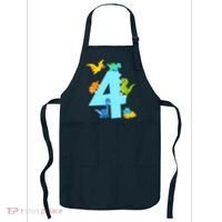 4th Birthday Boy 4 Years Old Dinosaur Toy Dino Apron thumb 0