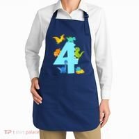 4th Birthday Boy 4 Years Old Dinosaur Toy Dino Apron thumb 2