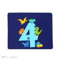 4th Birthday Boy 4 Years Old Dinosaur Toy Dino Mousepad thumb 0