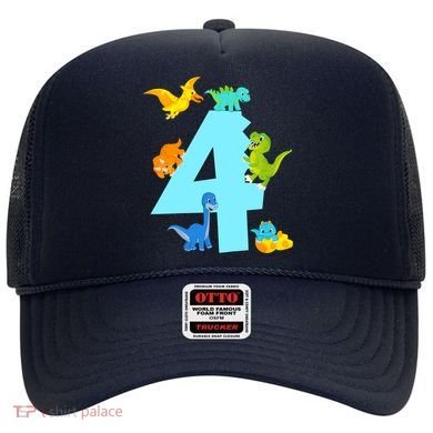 4th Birthday Boy 4 Years Old Dinosaur Toy Dino Hat