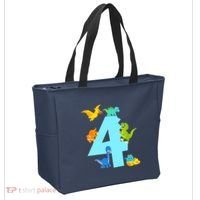 4th Birthday Boy 4 Years Old Dinosaur Toy Dino Tote Bag thumb 2